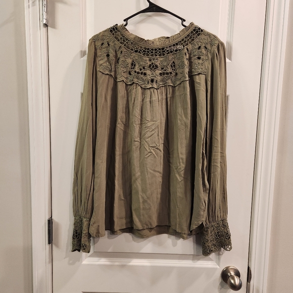 Loft Long Sleeve Floral Bouse Size XS